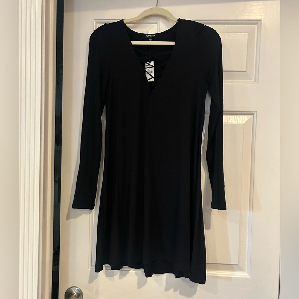 Express NWT Black Long Sleeve Dress